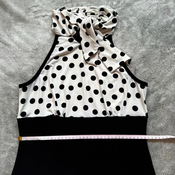 Vintage Joseph Ribkoff Parisian Black/White Polka Dot Set - Stretchy - Fits S:M - Picture 7 of 10